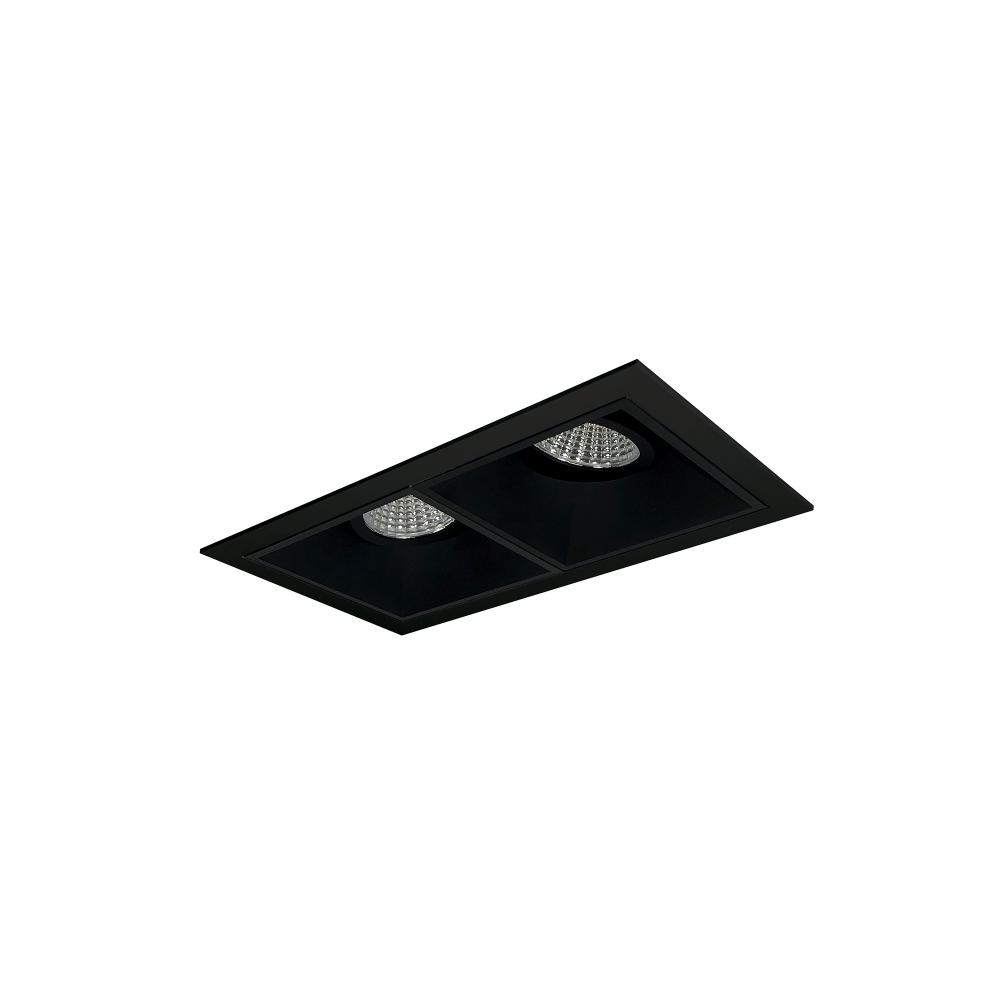 Iolite MLS 2-Head Trim Kit, Black Flange, 4000K, 1000lm, Black Fixed Downlt. Trims