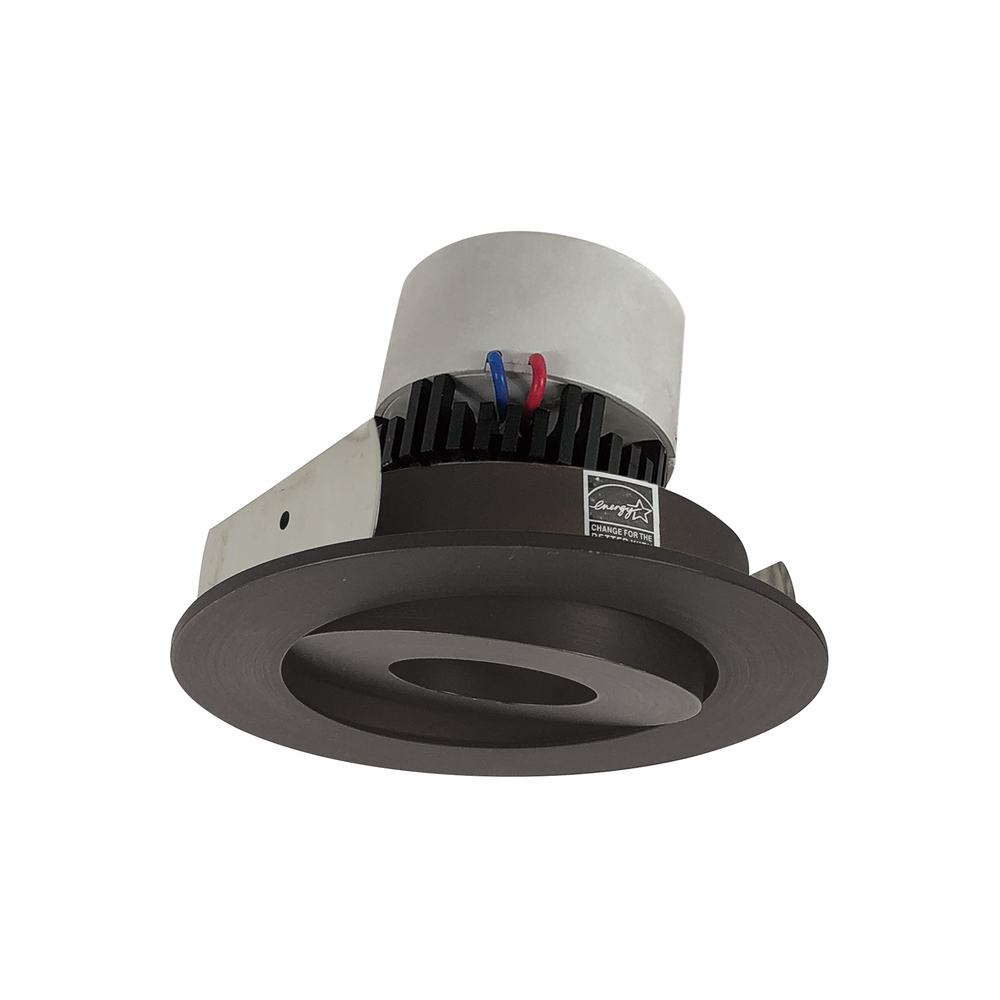 4" Pearl LED Round Adjustable Gimbal Retrofit, 1000lm / 12W, 3000K, Bronze Finish