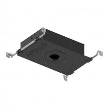 Nora NHAPIC-3R05L23025DC - 3" Apollo Round IC Air-Tight New Construction Housing w/ 0.5" to 0.875" Ceiling Collar,
