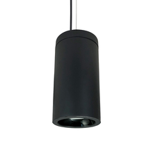 Nora NYLD2-6C10140BBBAC - 6" Cobalt Cable Mount Cylinder, Black, 1000L, 4000K, Black/Black Reflector, 120V Triac/ELV