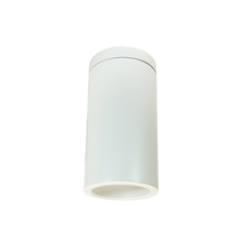 Nora NYLS3-6S1L330FP01WWW - 6" Sapphire III Surface Mount White Cylinder, Matte Powder White Reflector/Matte Powder White