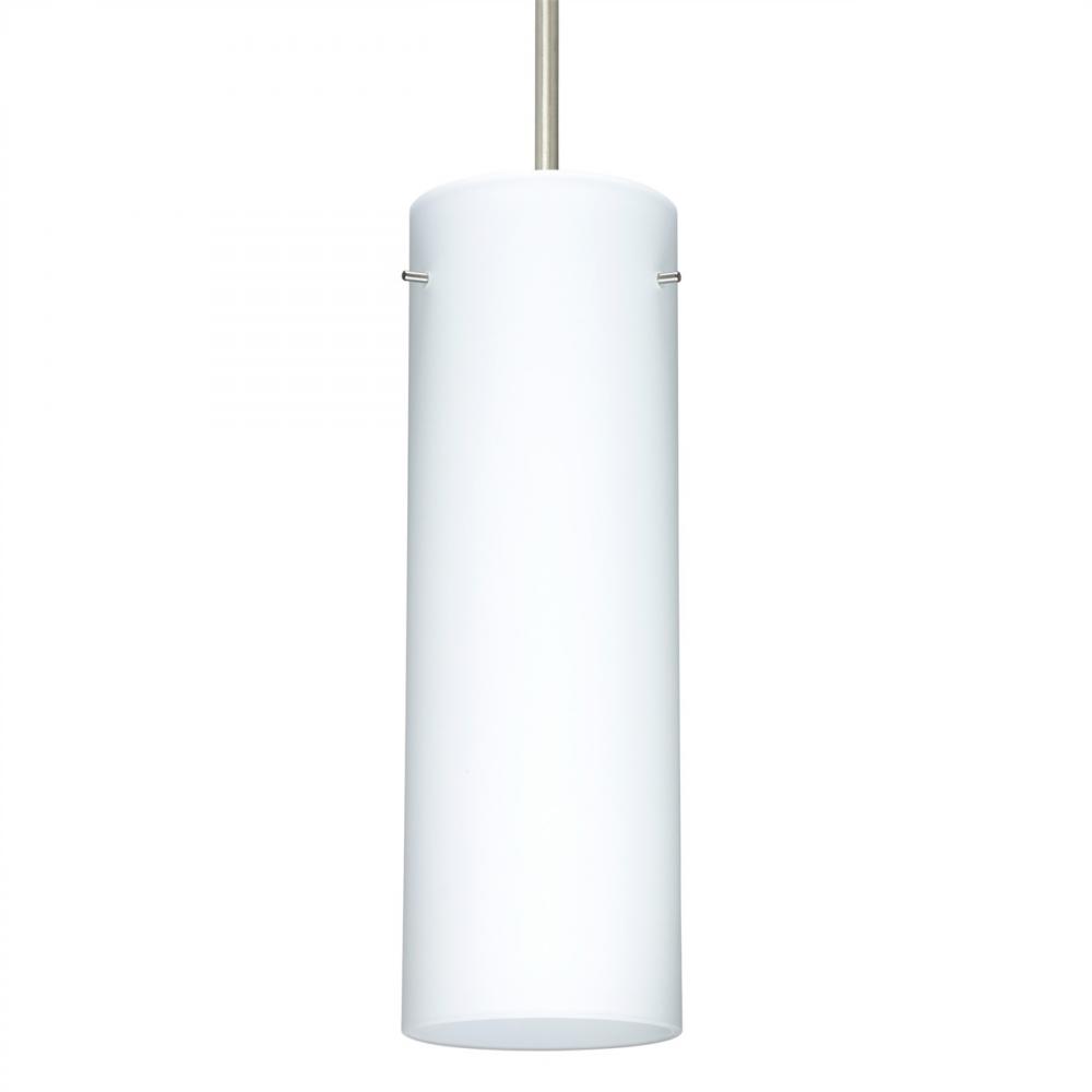 Besa Stilo 9 Pendant Satin Nickel Opal Matte 1x40W MAX E26 Base