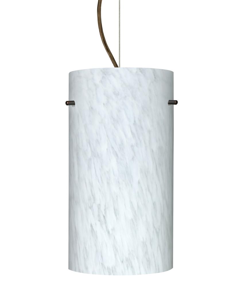 Besa Cable Pendant Stilo 12 Bronze Carrera 1x11W LED, 15Ft. Cord