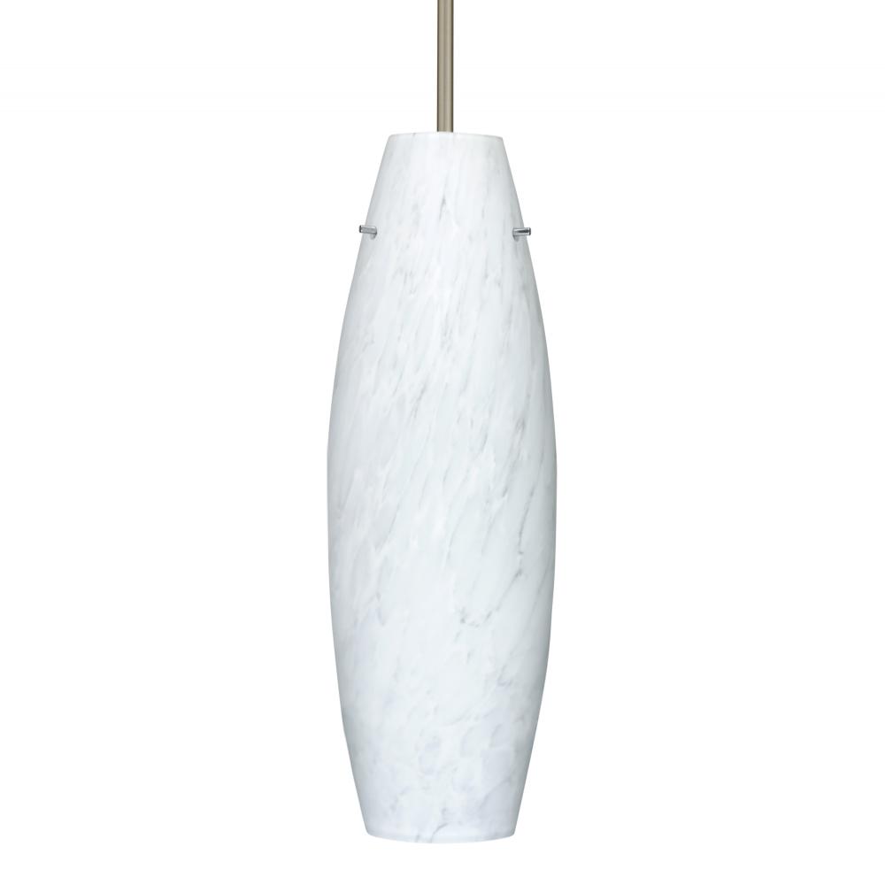 Besa Suzi 18 Pendant Carrera Satin Nickel 1x11W LED, 15Ft. Cord