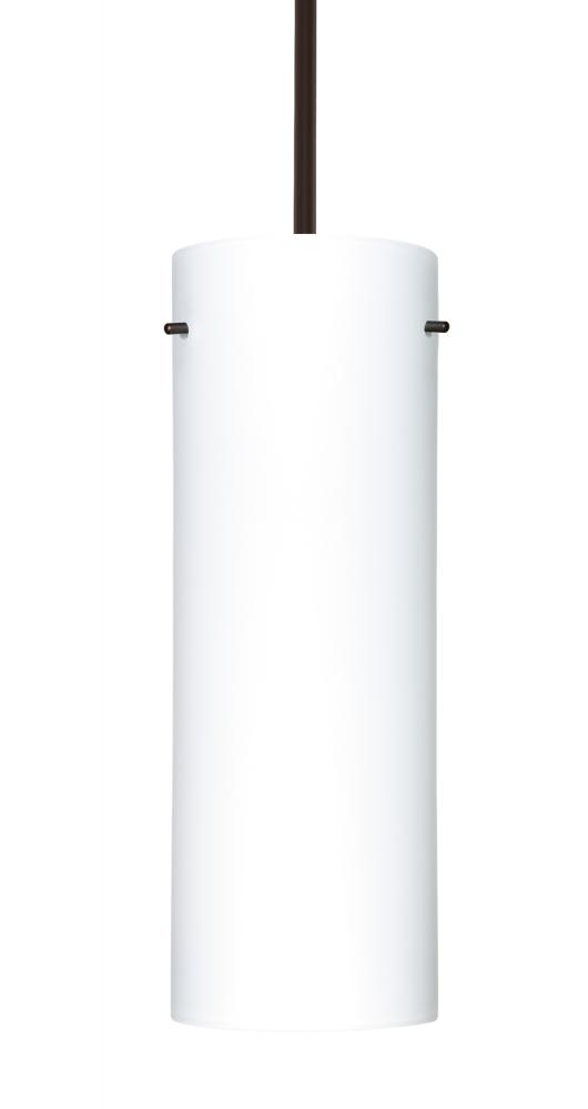Besa Stem Pendant Stilo 18 Bronze Opal Matte 1x150W Medium Base A21, 15Ft. Cord