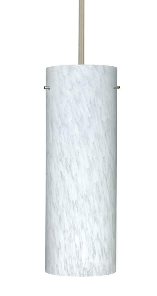 Besa Stilo 18 LED Pendant Carrera Satin Nickel 1x11W LED, 15Ft. Cord
