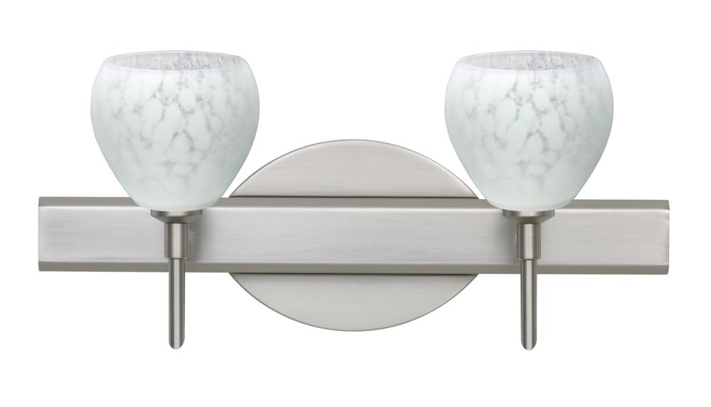 Besa Wall Tay Tay Satin Nickel Carrera 2x5W LED