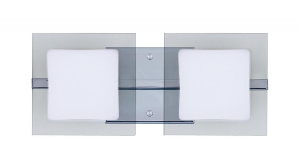 Besa Wall Alex Chrome Opal/Clear 2x50W G9