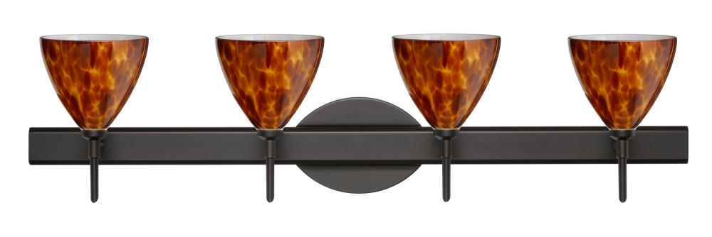 Besa Wall Mia Bronze Amber Cloud 4x5W LED