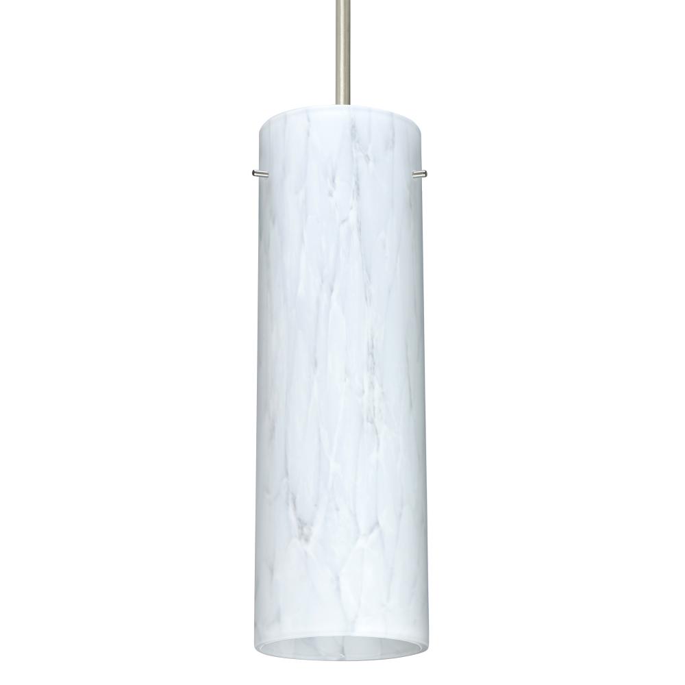 Besa Stilo 9 Pendant For Multiport Canopy Satin Nickel Carrera 1x40W MAX E26 Base