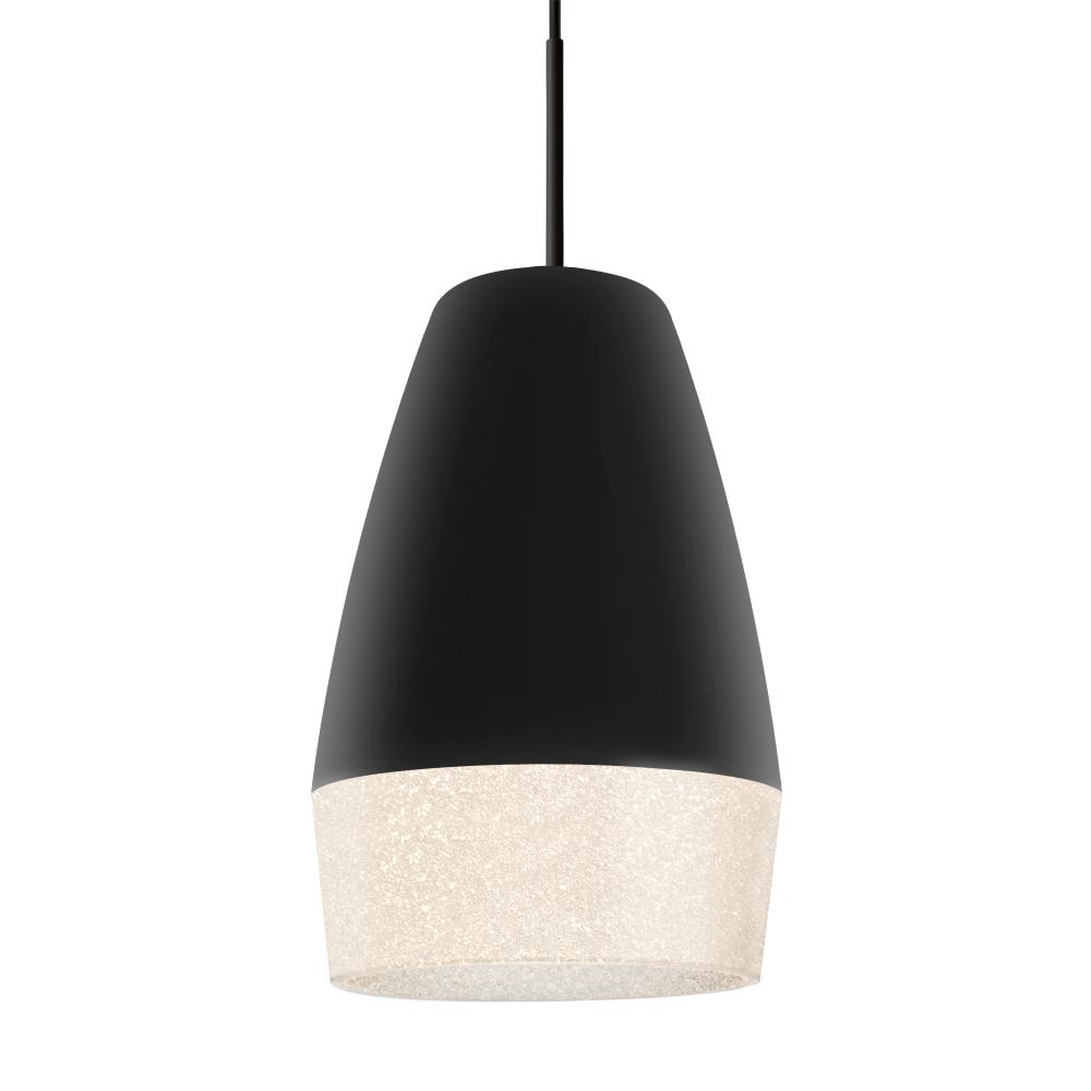 Besa, Abu 12 Cord Pendant for Mulitport Canopy, Black/Glitter, Black Finish, 1x60W MAX E26 Base