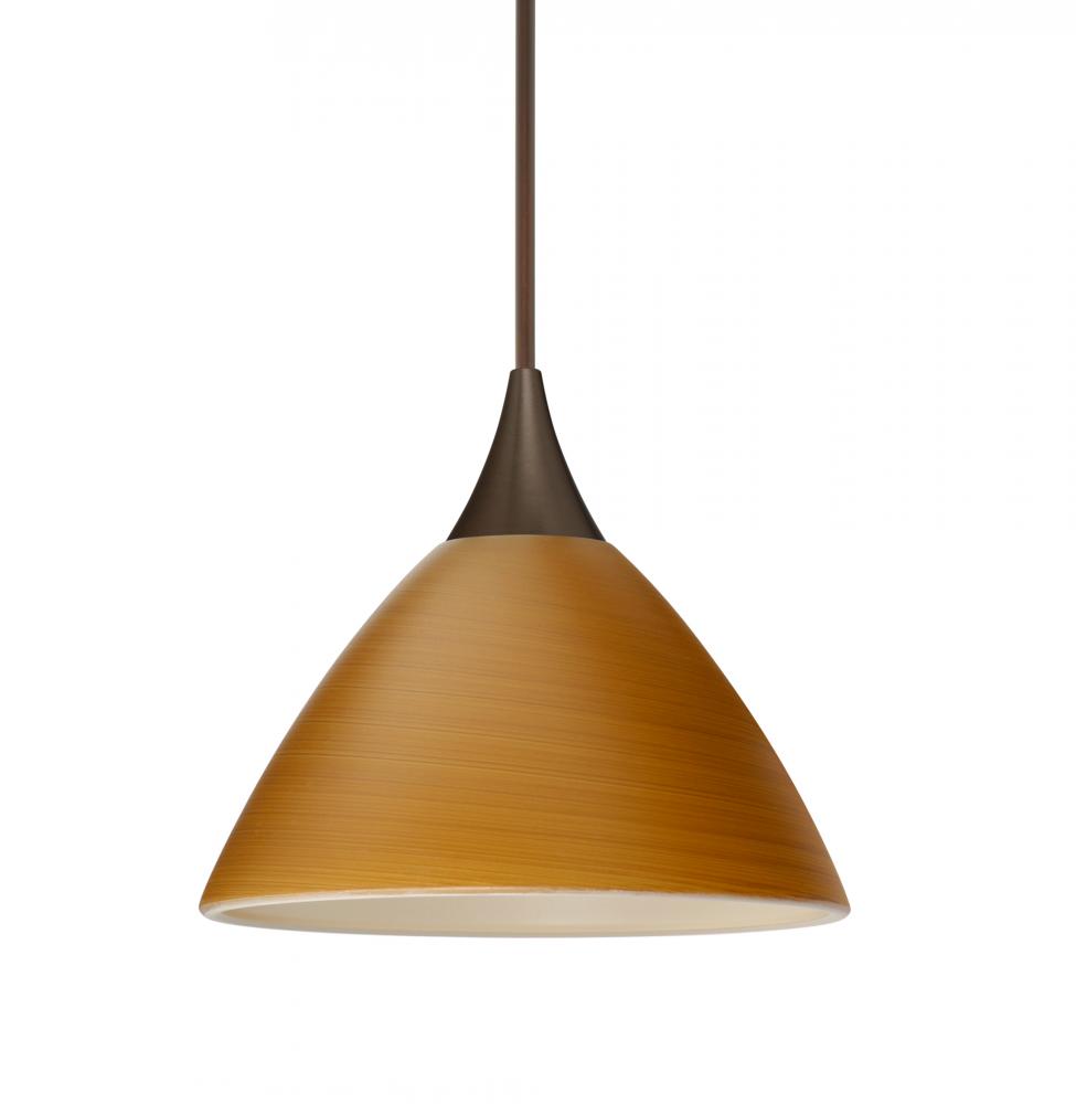 Besa Pendant For Multiport Canopy Domi Bronze Oak 1x50W Halogen, 15Ft. Cord