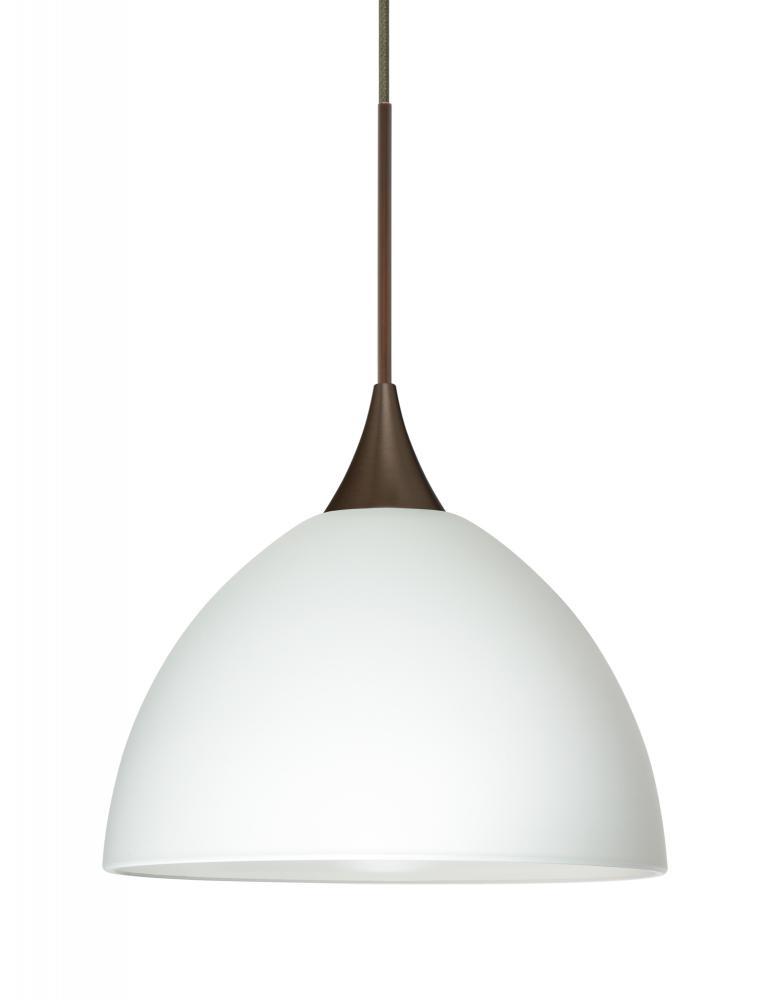 Besa Pendant For Multiport Canopy Brella Bronze White 1x50W Halogen, 15Ft. Cord