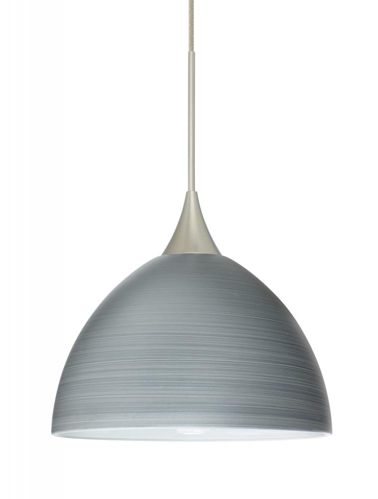 Besa Pendant For Multiport Canopy Brella Satin Nickel Titan 1x50W Halogen, 15Ft. Cord