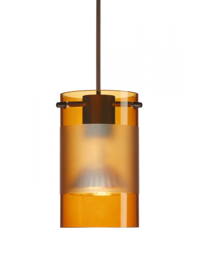 Besa Pendant For Multiport Canopy Scope Bronze Armagnac/Frost 1x50W Halogen Mr16, 15F