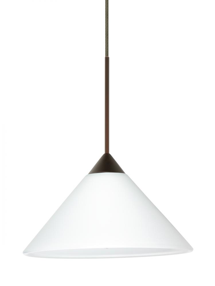 Besa Pendant Kona Bronze White 1x5W LED