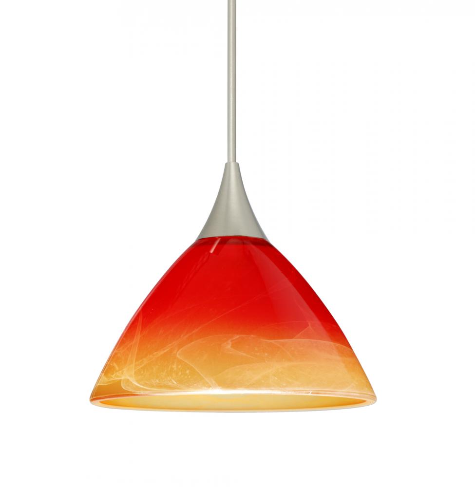 Besa Pendant Domi Satin Nickel Solare 1x5W LED