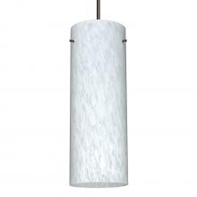 Besa Lighting 1JC-412819-LED-BR-L - Besa Stilo 18 LED Pendant Carrera Bronze 1x11W LED, 15Ft. Cord