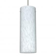 Besa Lighting 1JT-412819-LED-SN-L - Besa Stilo 18 LED Pendant Carrera Satin Nickel 1x11W LED, 15Ft. Cord