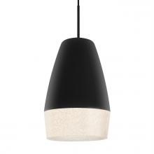 Besa Lighting 1JT-ABU12BK-BK - Besa, Abu 12 Cord Pendant, Black/Glitter, Black Finish, 1x60W MAX E26 Base