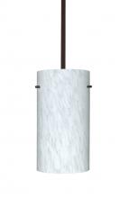 Besa Lighting 1TT-412019-LED-BR-L - Besa Stem Pendant Stilo 12 Bronze Carrera 1x11W LED, 15Ft. Cord