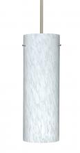 Besa Lighting 1TT-412819-LED-SN-L - Besa Stilo 18 LED Pendant Carrera Satin Nickel 1x11W LED, 15Ft. Cord