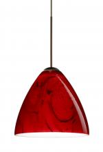 Besa Lighting 1XT-1779MA-BR-L - Besa Pendant Mia Bronze Magma 1x50W Halogen, 15Ft. Cord