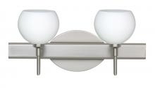 Besa Lighting 2SW-565807-SN - Besa Wall Palla 5 Satin Nickel Opal Matte 2x40W G9