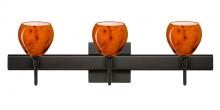 Besa Lighting 3SW-5605HB-LED-BR-SQ - Besa Wall With SQ Canopy Tay Tay Bronze Habanero 3x5W LED