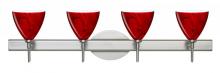 Besa Lighting 4SW-1779MA-LED-SN - Besa Wall Mia Satin Nickel Magma 4x5W LED