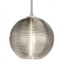 Besa Lighting J-461602-SN-L - Besa Kristall 8 Pendant For Multiport Canopy Satin Nickel Smoke 1x75W Medium Base, 15