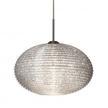 Besa Lighting J-4912GL-BR-L - Besa Pendant For Multiport Canopy Pape 10 Bronze Glitter 1x75W Medium Base, 15Ft. Cor