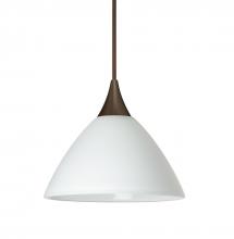 Besa Lighting X-174307-BR-L - Besa Pendant For Multiport Canopy Domi Bronze White 1x50W Halogen, 15Ft. Cord