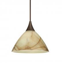 Besa Lighting X-174383-BR-L - Besa Pendant For Multiport Canopy Domi Bronze Mocha 1x50W Halogen, 15Ft. Cord