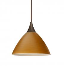 Besa Lighting X-1743OK-BR-L - Besa Pendant For Multiport Canopy Domi Bronze Oak 1x50W Halogen, 15Ft. Cord
