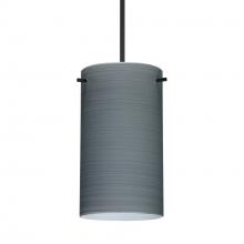 Besa Lighting X-4404TN-BK - Besa Stilo 7 Pendant for Multiport Canopy Black Titan 1x50W Halogen