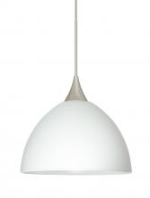 Besa Lighting X-467907-SN-L - Besa Pendant For Multiport Canopy Brella Satin Nickel White 1x50W Halogen, 15Ft. Cord