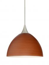 Besa Lighting X-4679CH-SN-L - Besa Pendant For Multiport Canopy Brella Satin Nickel Cherry 1x50W Halogen, 15Ft. Cor