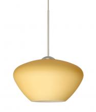 Besa Lighting X-5410VM-SN-L - Besa Pendant For Multiport Canopy Peri Satin Nickel Vanilla Matte 1x50W Halogen, 15Ft
