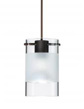Besa Lighting X-6524EC-BR-L - Besa Pendant For Multiport Canopy Scope Bronze Clear/Frost 1x50W Halogen Mr16, 15Ft.