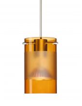 Besa Lighting X-6524EG-SN-L - Besa Pendant For Multiport Canopy Scope Satin Nickel Armagnac/Frost 1x50W Halogen Mr1