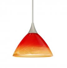 Besa Lighting XP-1743SL-LED-SN - Besa Pendant Domi Satin Nickel Solare 1x5W LED