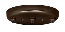 Besa Lighting T23BQ-BR - Besa 3-Light Linear Canopy Bronze