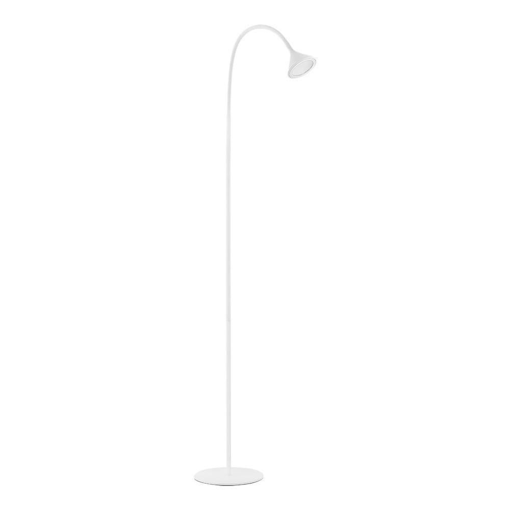 1 LT Led Floor Lamp w/ Matte White Finish