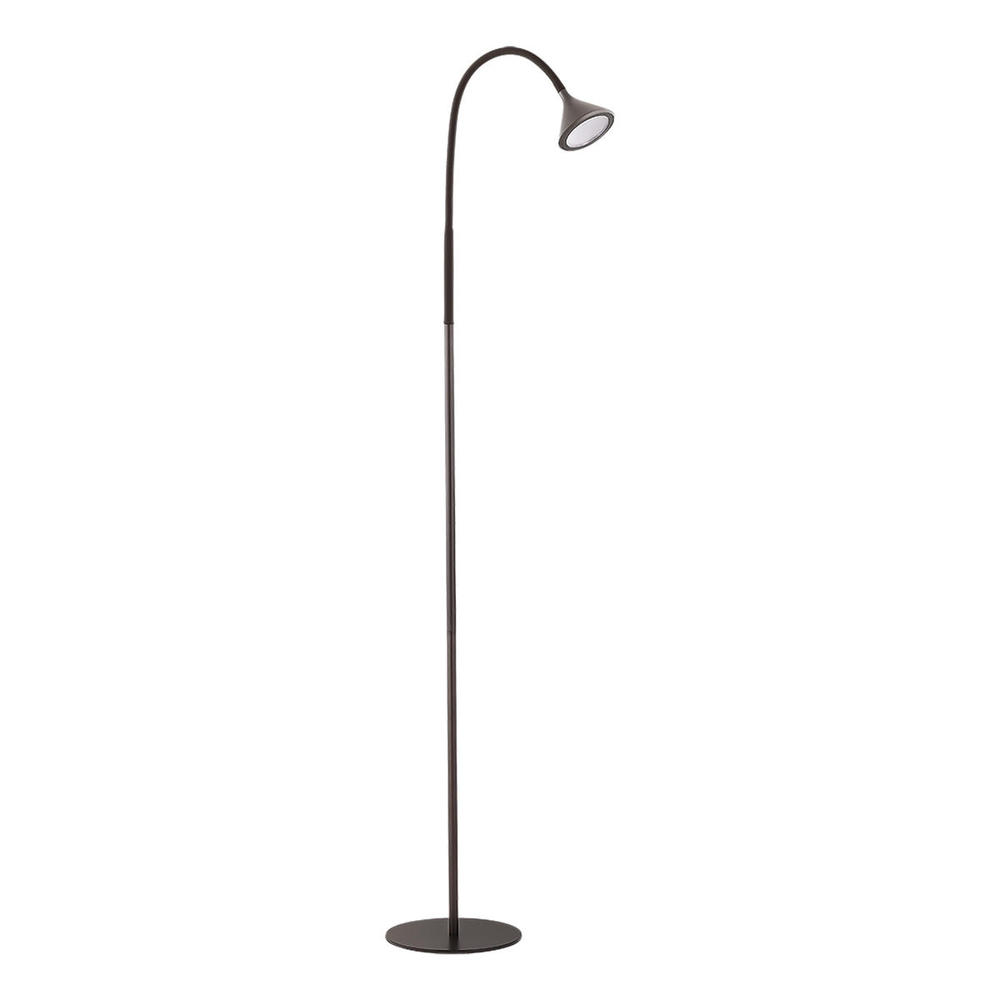 1 LT Led Floor Lamp w/ Metallic Grey Finish