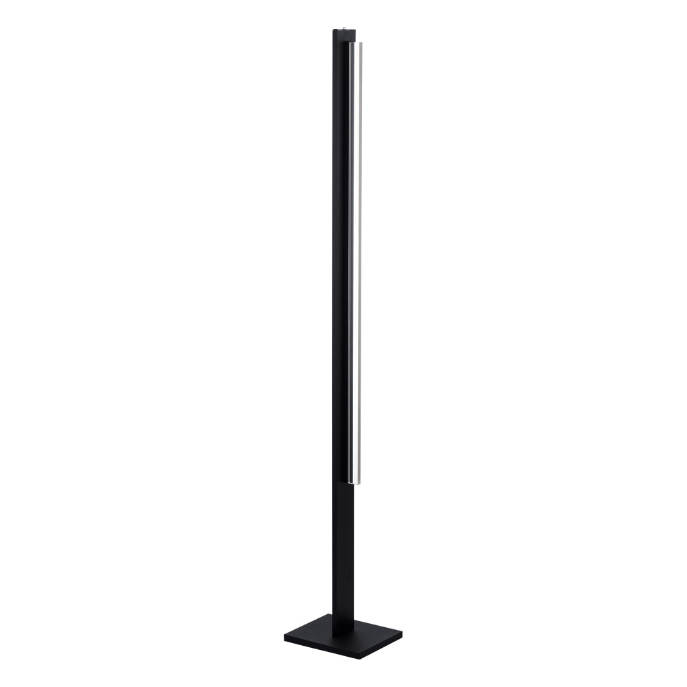 1 LT Integrated LED Floor Lamp w/ Black Finish & Clear Acrylic Diffuser