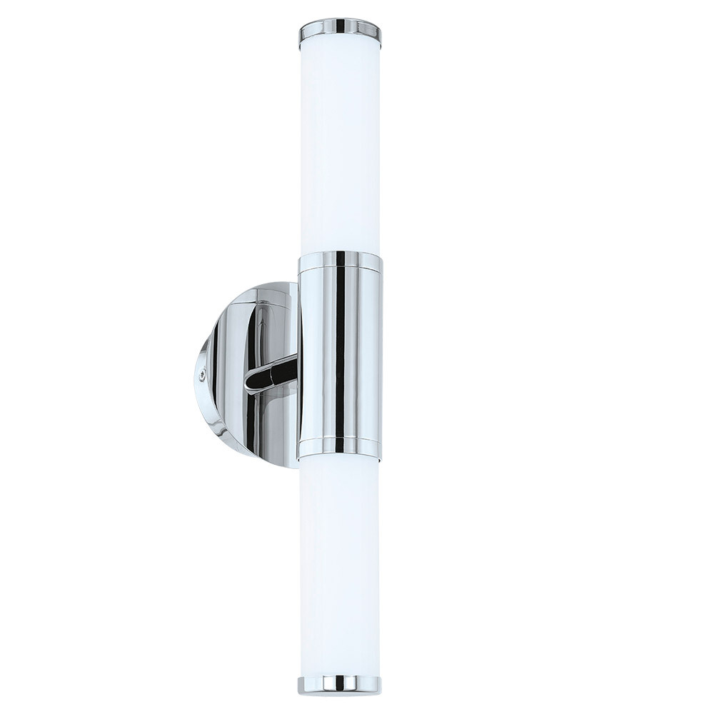 1 LT Integrated LED Bath/Vanity Wall Light w/ Chrome Finish & Opal Glass Shade
