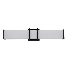 Eglo 204124A - 1 LT LED Bath/Vanity Light w/ Matte Black Finish & White Acrylic Shade