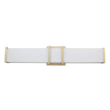 Eglo 204126A - 1 LT LED Bath/Vanity Light w/ Brushed Gold Finish & White Acrylic Shade