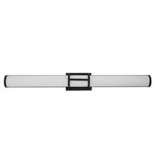 Eglo 204133A - LED Bath/Vanity Light w/ Matte Black Finish & White Acrylic Shade
